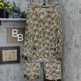 Victoria's Secret Womens Faux Silk Pajama Sleep Shirt Pants Set