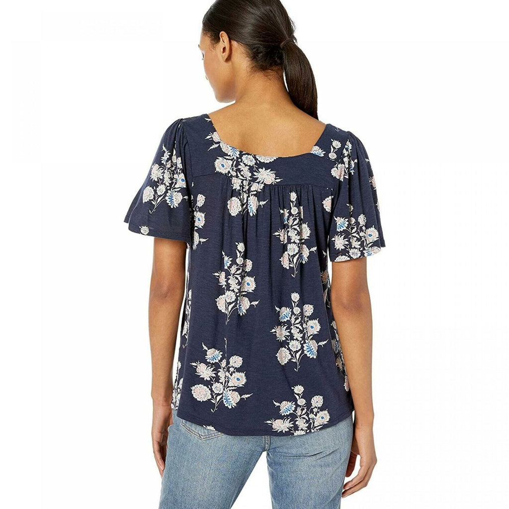 Lucky Brand Women's Square Neck Floral Knit Top – Biggybargains