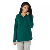 Cuddl Duds Women's Comfortwear Half Zip Pullover Sweatshirt