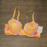 Auden Women's Everyday Cotton Demi Lightly Lined T-Shirt Bra KY351 Orange 38B