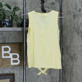 NWT Style & Co. Petite Tie Front Henley Tank Top. 100093393PT Petite Small