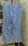 DG2 by Diane Gilman Women's Plus Size SoftCell Chambray Wide Leg Pants