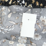 Martha Stewart Women's Stretch Sateen Floral Off-the-Shoulder Blouse