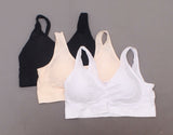 Rhonda Shear 3 Pack Jacquard Ahh Bras With Removable Pads Neutrals 3X