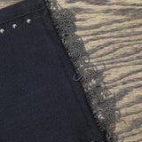 DG2 by Diane Gilman Women's Tall Embellished Side Stripe Jeans Black 20W Tall