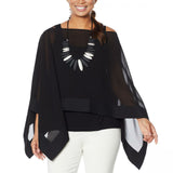 MarlaWynne WynneLayers Women's Chiffon Convertible Poncho