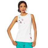 Lemon Way Women's Perfect Pima Butterfly Tank Top