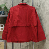 NWT MarlaWynne Womens Canvas Drama Snap Front Jacket With Pockets. 638793