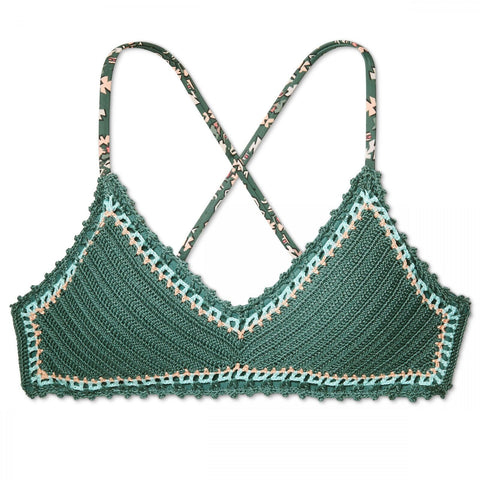 Xhilaration Women's Crochet Bralette Bikini Top