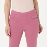 NWT Denim & Co. Womens Color Soft Stretch Smooth Waist Cropped Jeans. A307072 14