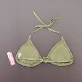 NWT Xhilaration Juniors Smocked Triangle Bikini Top. AFU39D D/DD