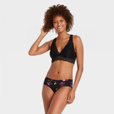 Auden Women's Scallop Invisible Edge Micro Hipster Underwear