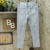 DG2 by Diane Gilman Virtual Stretch Destructed Skinny Jeans Chambray Petite 8
