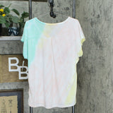NWT Style & Co. Women's Weekend Escape Tie-Dye Graphic T-Shirt. 100098805MS 2XL
