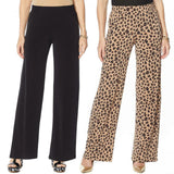 IMAN Women's Tall  2 Pairs Global Chic Luxury Resort Palazzo Pants