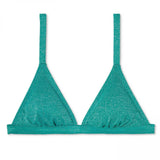 Xhilaration Women's Shine Triangle Bikini Swim Top