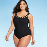 Aqua Green Women's Black Hunter One Piece Swimsuit 674113