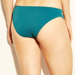 Shade & Shore Women's Sun Coast Cheeky Double Tab Pique Bikini Bottom