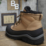 All in Motion Men's Julian Waterproof Winter Boots Cognac Brown 10