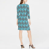 NWT INC International Concepts Womens Petite Geo-Print Wrap Dress. 100056707P PL