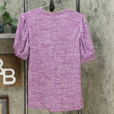 NWT DG2 By Diane Gilman Womens Balloon-Sleeve Tee. 697877 Medium