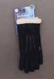 Isotoner Signature SmartDRI Touchscreen Gloves SherpaSoft Cuff Black L/XL