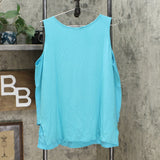 DG2 by Diane Gilman Women's Mixed Media Easy Tank Blouse