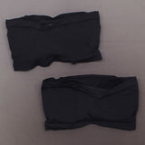 Rhonda Shear 2 Pack Underwire Bandeau Bras Black / Black 2X