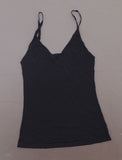 Rhonda Shear Women's Lightweight Everyday V Neck Camisole Black Medium