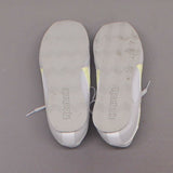 Reebok Women's Classic Lace Up Jogger Sneakers Gray/ Lemon/ White 7-1/2