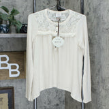 Knox Rose Women's Long Sleeve Waffle Knit Henley Top