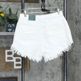 Wild Fable Women's High-Rise Frayed Hem Jean Shorts 20WFSH018B White 4