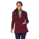 DG2 by Diane Gilman Women's Classic Stretch Ponte Knit Blazer