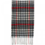 Steve Madden Modern Houndstooth Italian Muffler Scarf With Fringe