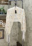 INC International Concepts Women's Floral Sequin Mesh Wrap