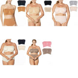 Rhonda Shear Plus Size 2 Pack Underwire Bandeau Bras with Removable Pads