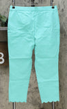 NWT Lemon Way Women's Flawless Twill Scallop Hem Crop Pants 10 14 16