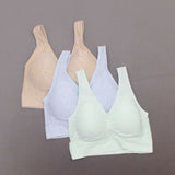 Rhonda Shear 3 Pack Jacquard Ahh Bras With Removable Pads Lights Medium