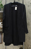 Modern Soul Women's Hi Low French Terry Duster Cardigan With Pockets