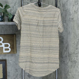 Lisa Rinna Collection Women's Space Dyed Stripe Short-Sleeve T-Shirt