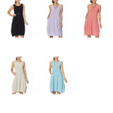 MarlaWynne Women's Matte Jersey Sleeveless Dress With Pockets