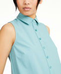 Alfani Women's Sleeveless Knit Button Front Tunic Blouse