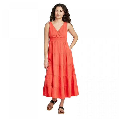 Universal Thread Women's Sleeveless Tiered Dress