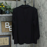 Danielle Bernstein Plus Open Front Ring Hardware Blazer Jacket