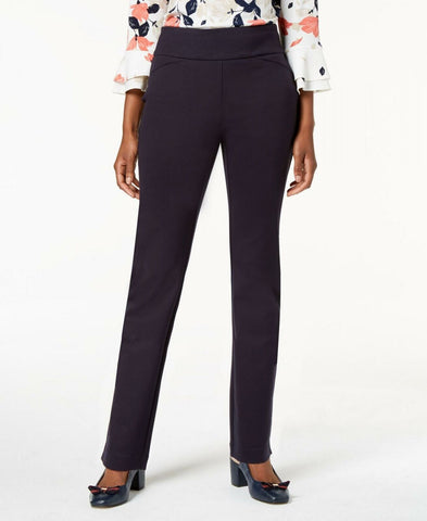 Charter Club Women's Cambridge Slim Leg Pull On Ponte Knit Pants