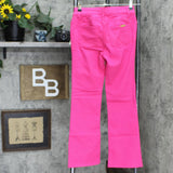 IMAN Womens Illusion Denim Pull On Bootcut Jeans Pink 2P