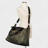 A New Day Women's Nylon with Leather Handles Weekender Bag