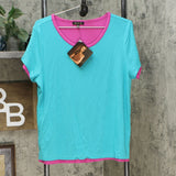 IMAN Women's Reversible Global Chic Double Layer T-Shirt