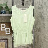 LaBellum by Hillary Scott Women's Side Tie Chiffon Tank Top