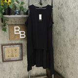 DG2 by Diane Gilman Women's Dramatic Hi Low Sleeveless Tunic Top